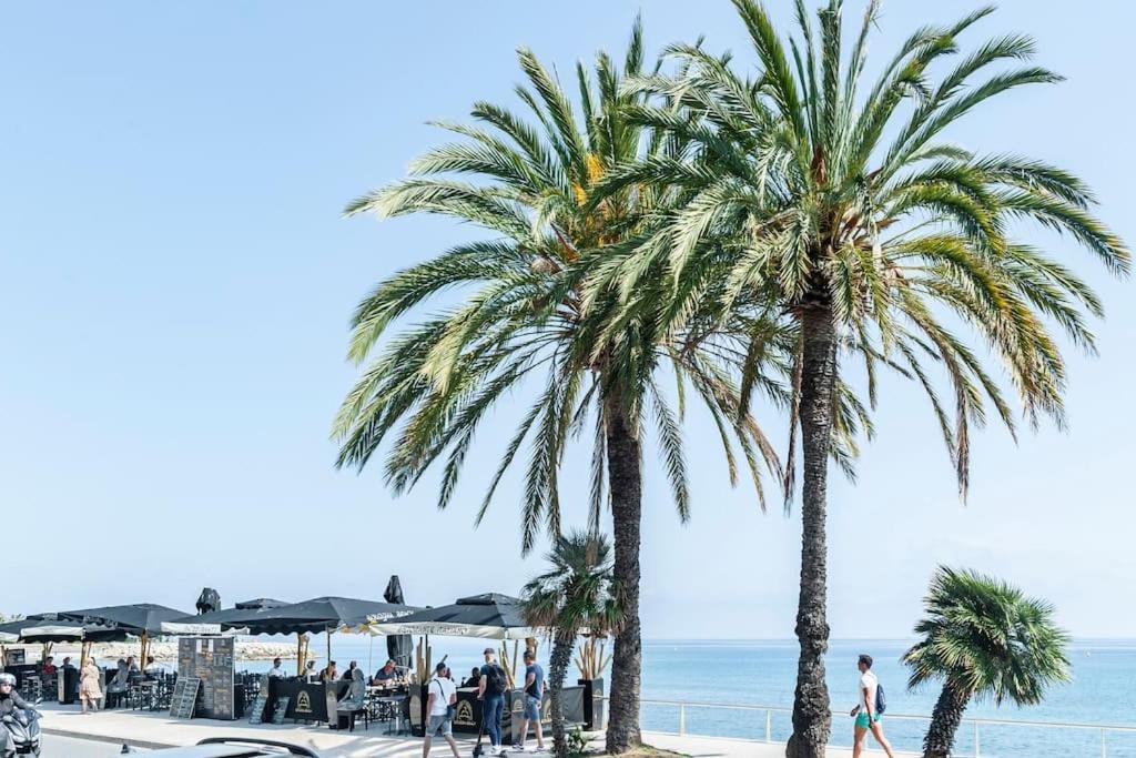 Superbe Studio Avec Terrasse En Front De Mer Menton Kültér fotó