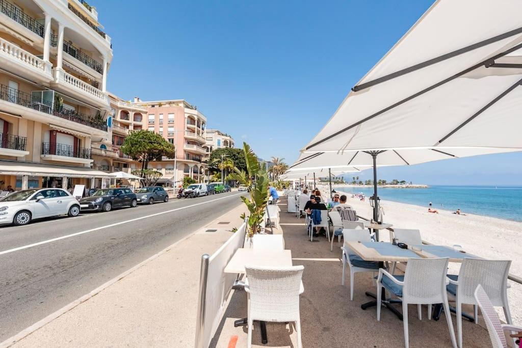 Superbe Studio Avec Terrasse En Front De Mer Menton Kültér fotó