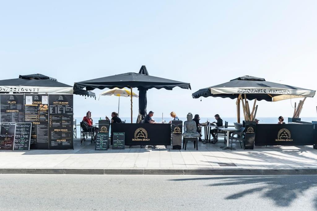 Superbe Studio Avec Terrasse En Front De Mer Menton Kültér fotó